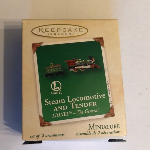 hallmark miniature train ornaments